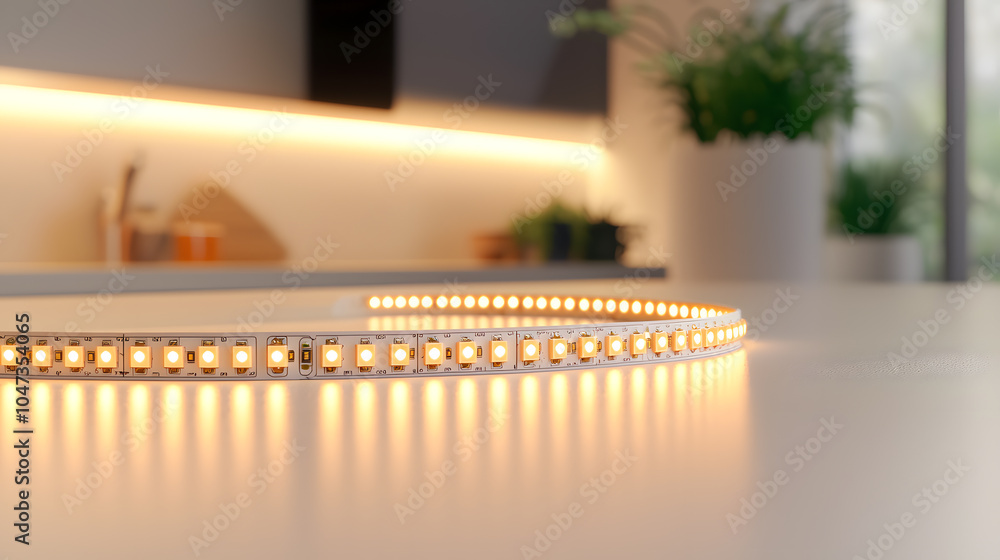 Poster warm and soft led strip lighting: creating a cozy and inviting atmosphere with ambient glow