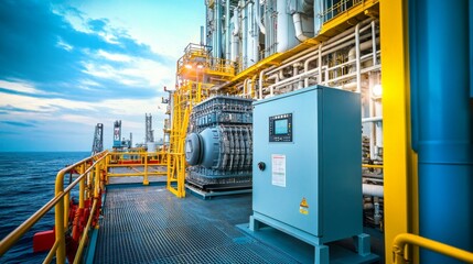 Power generator for offshore platforms corrosionresistant enclosure marinegrade systems