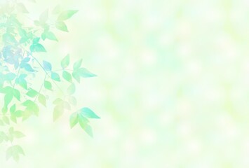爽やかな新緑イメージ素材　イラスト