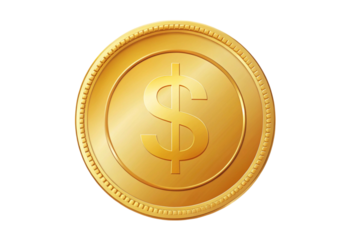 coins icon gold money isolated on a white backgrou png