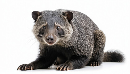 Obraz premium Binturong on white background