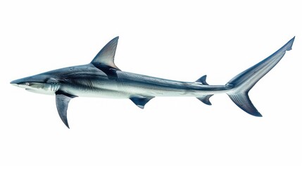 Obraz premium A Blacktip Reef Shark Swimming in the Ocean