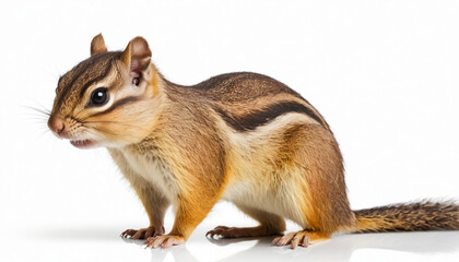 Obraz premium Chipmunk on white background isolated