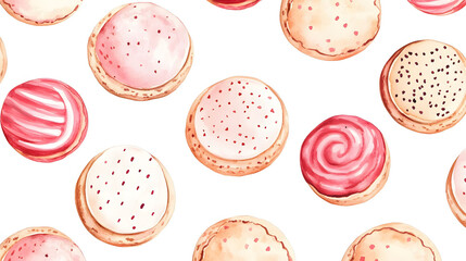 Fototapeta premium Colorful macarons pattern