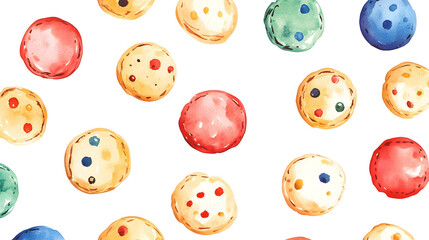 Obraz premium Colorful cookie pattern