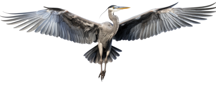 heron on transparent background