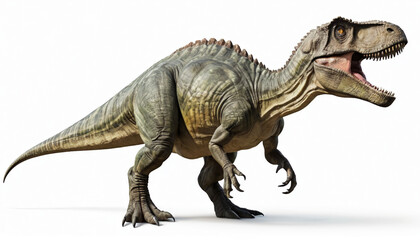 Fototapeta premium Dinosaur on white background isolated