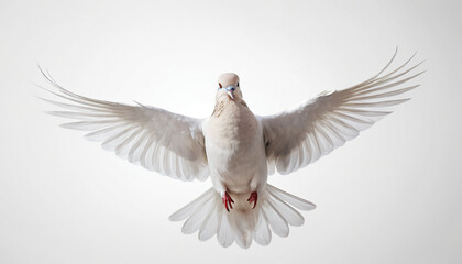 Obraz premium Dove on white background isolated