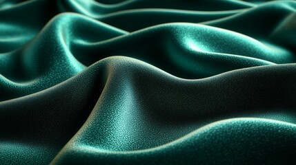 Obraz premium Velvety green fabric with soft and smooth texture - made with Generative AI