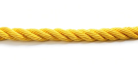 Yellow rope isolated on white background