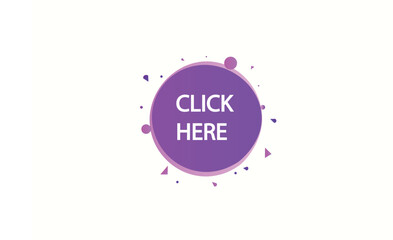 button web template,Speech,click here,bubble, banner label

