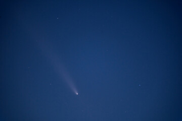 Comet Tsuchinshan ATLAS C 2023 A3 in the sky over the Ruhr area in Germany on October 14, 2024. The...