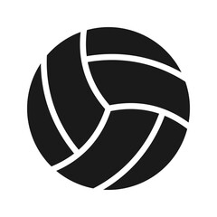 Volley ball icon logo design vector

