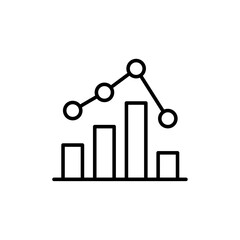 Analytic icon logo set vector