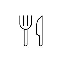Fork and Knife icon logo set vector