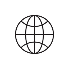 Globe icon logo set vector