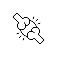 Joint icon logo set vector