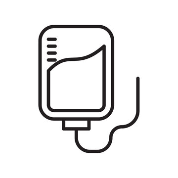 recommend clip art: IV Bag icon logo set vector