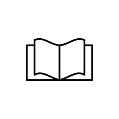 Open Book icon logo set vector