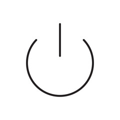 Power button icon logo set vector