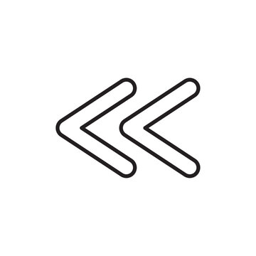 recommend clip art: Previous arrow icon logo set vector