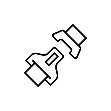 recommend clip art: Seat Belt icon logo set vector