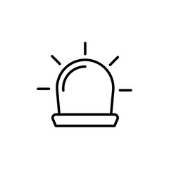 Obraz premium Siren icon logo set vector