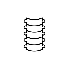 Spine icon logo set vector