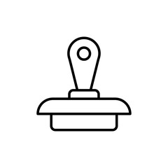 Stamp icon logo set vector