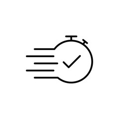 Time fast icon logo set vector