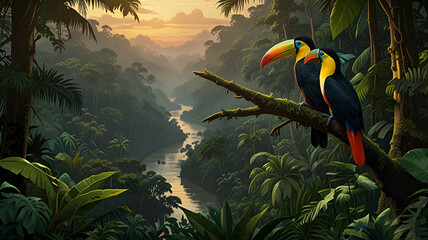 toucan in the jungle