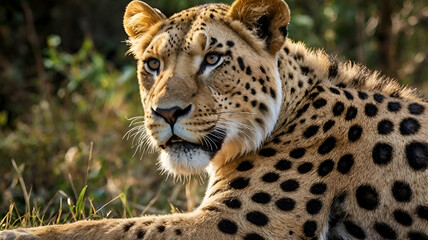 portrait of a leopard