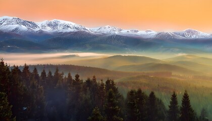 Obraz premium Stunning View of the Troodos Mountains