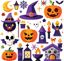 Halloween Party Decoration Witch Hat Pumpkin Ghost