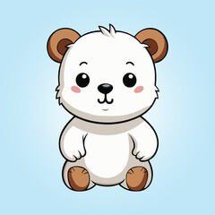 Vector cute teddy bear illustration