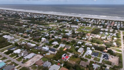 Houses and homes by the beach enjoying coastal living in St Augustine Florida 