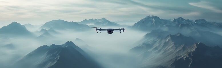 Drone technology advancements, futuristic solutions, industry evolution, advanced tech theme.