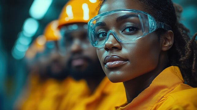 Diverse group of engineers collaborating on a new project, representing the importance of ethnic diversity in technical professions