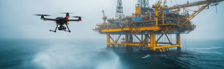 Drone industry, leading advancements in sea gas drilling with tech-driven solutions.