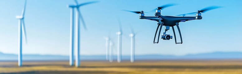 Drone industry, cutting-edge tech for solar panel inspections and maintenance.
