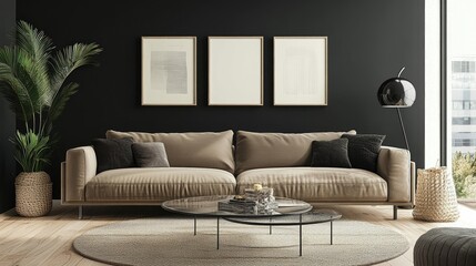 Modern Living Room with Stylish Furniture and Decor