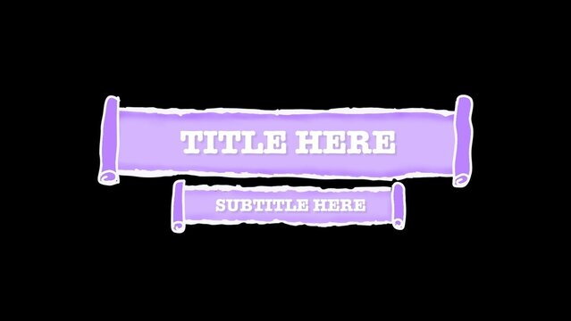 Grungy Paper Tear Animated Lower Third