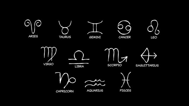 Zodiac Signs Spiritual Scribble Mega Pack