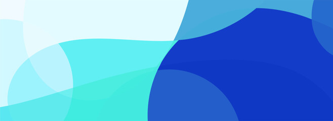 Abstract blue, cyan and white wavy background.