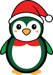 snowman with santa hat and scarf