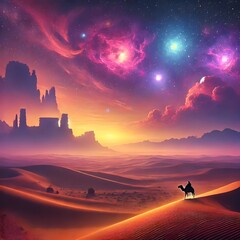 Fototapeta premium sunrise in the desert