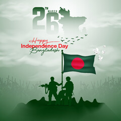 Independence Day of Bangladesh or 26 March social media post free