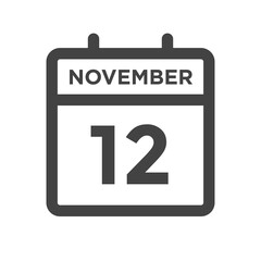 November 12 Calendar Day or Calender Date for Deadline - Appointment