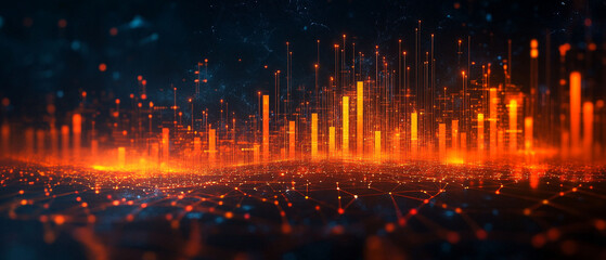 Fototapeta premium Abstract Business Background, Versatile 3D Rendering Art Wallpaper Design