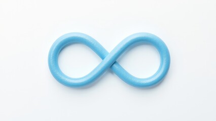 Calming Blue Infinity Loop Symbolizing Continuous Growth